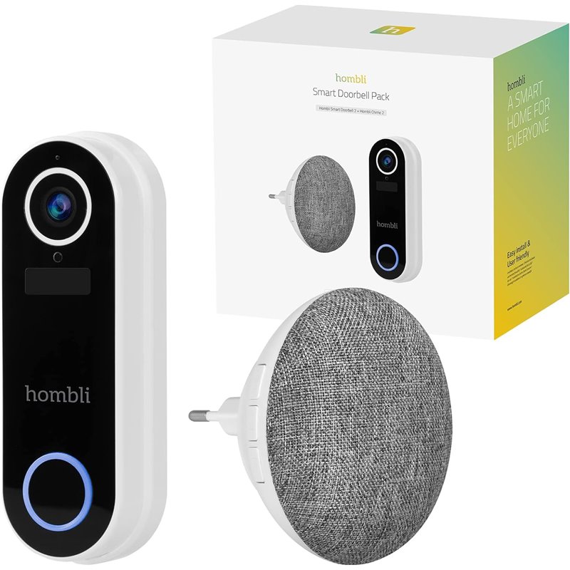 Campainha Inteligente Hombli Smart Doorbell Branca