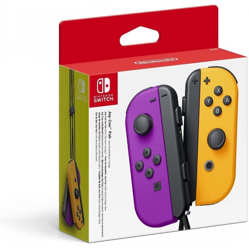 Conjunto Comandos Joy Con Roxo & Laranja Nintendo Switch