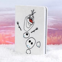 Caderno A5 Frozen II Olaf Furry Cover Premium Notebook