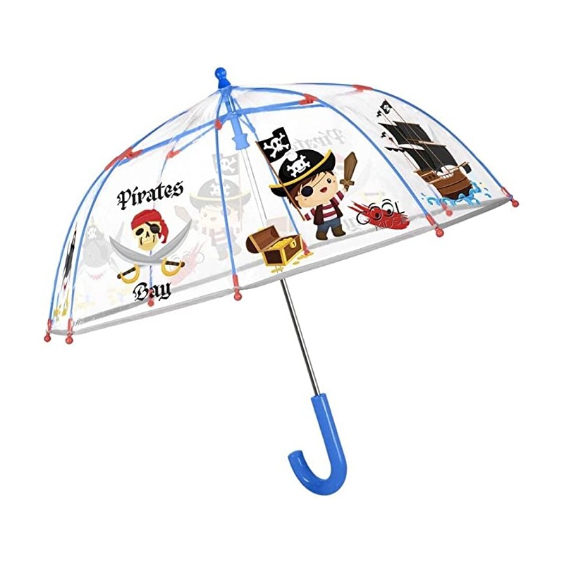 Guarda-Chuva Pirates Transparente 42cm