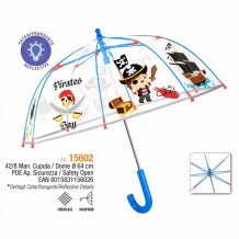 Guarda-Chuva Pirates Transparente 42cm