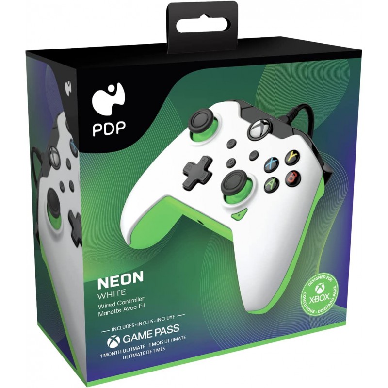 PDP Comando com Fio Neon Carbon para Xbox Series X/S/One/PC
