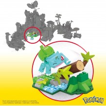 Kit de Construção Mattel - Pokemon Bulbasaur Forest Fun