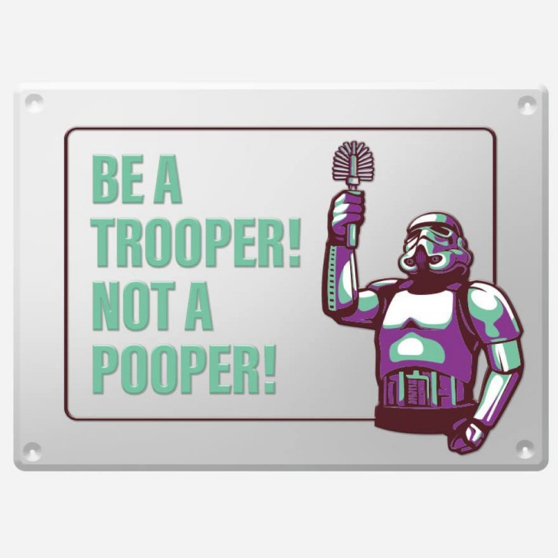 Placa Metálica Stormtrooper