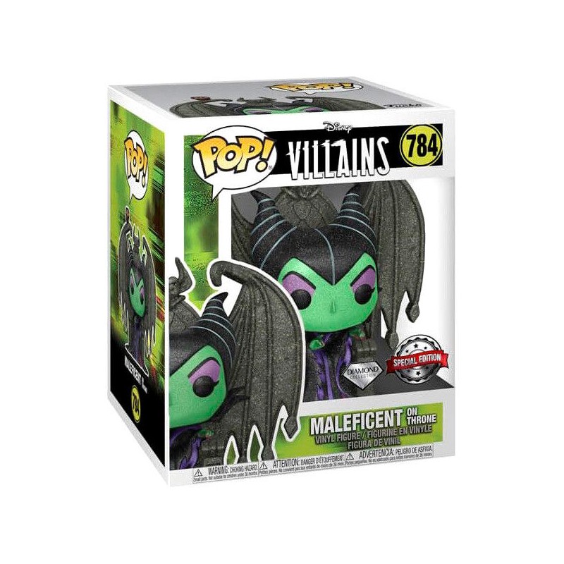 Figura POP Disney Villains Maleficent on Throne Diamond Exclusive