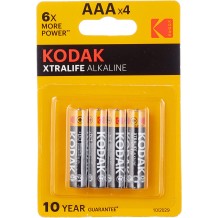 Pilhas Kodac Alcalinas AAA (Pack 4)