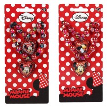 Conjunto Bijuteria Disney - Minnie (Pulseira / Colar)