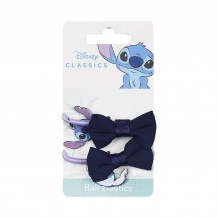 Elásticos com Laço para Cabelo - Disney: Stitch