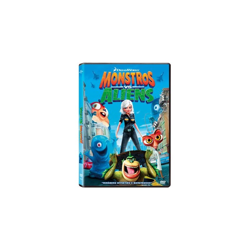 Filme DVD - Monstros vs Aliens