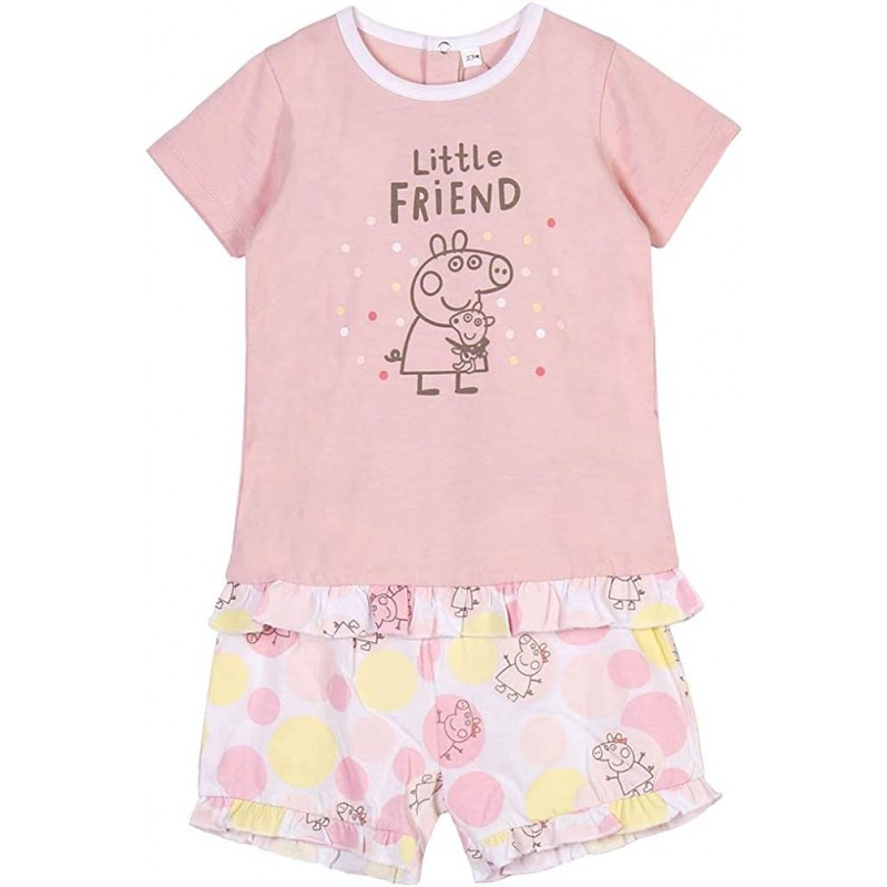 Pijama Curto Infantil - Peppa Pig: Little Friend