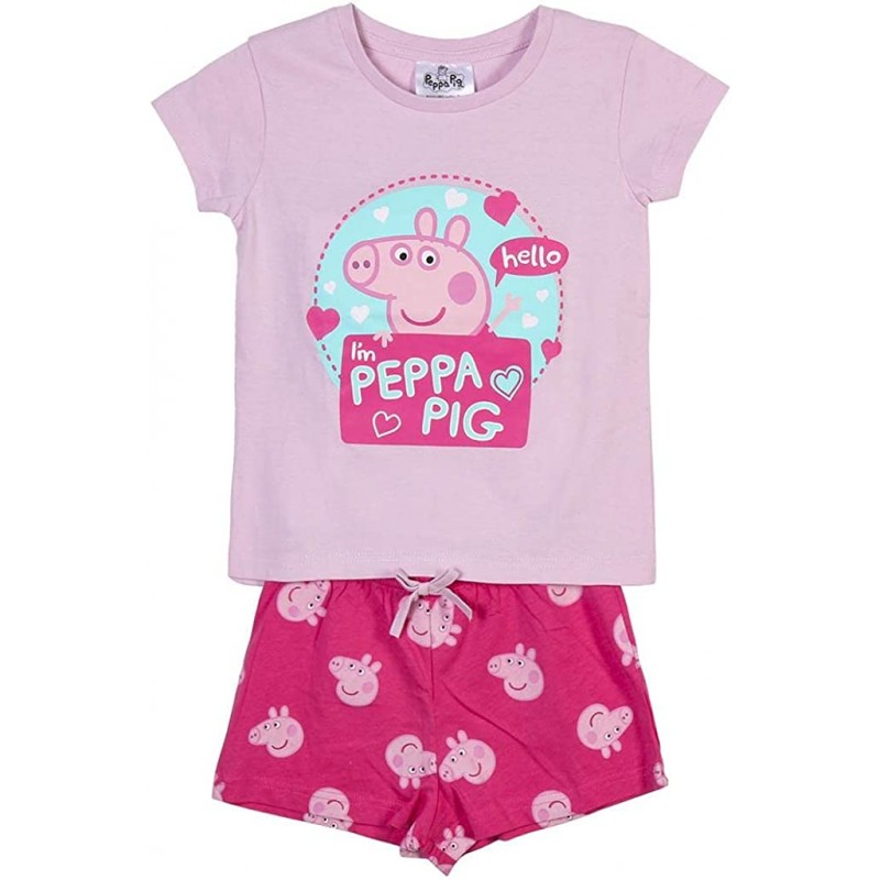 Pijama Curto Infantil - Peppa Pig