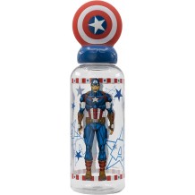 Garrafa Tampa 3D 560ML - Avengers Invincible Force: Captain America