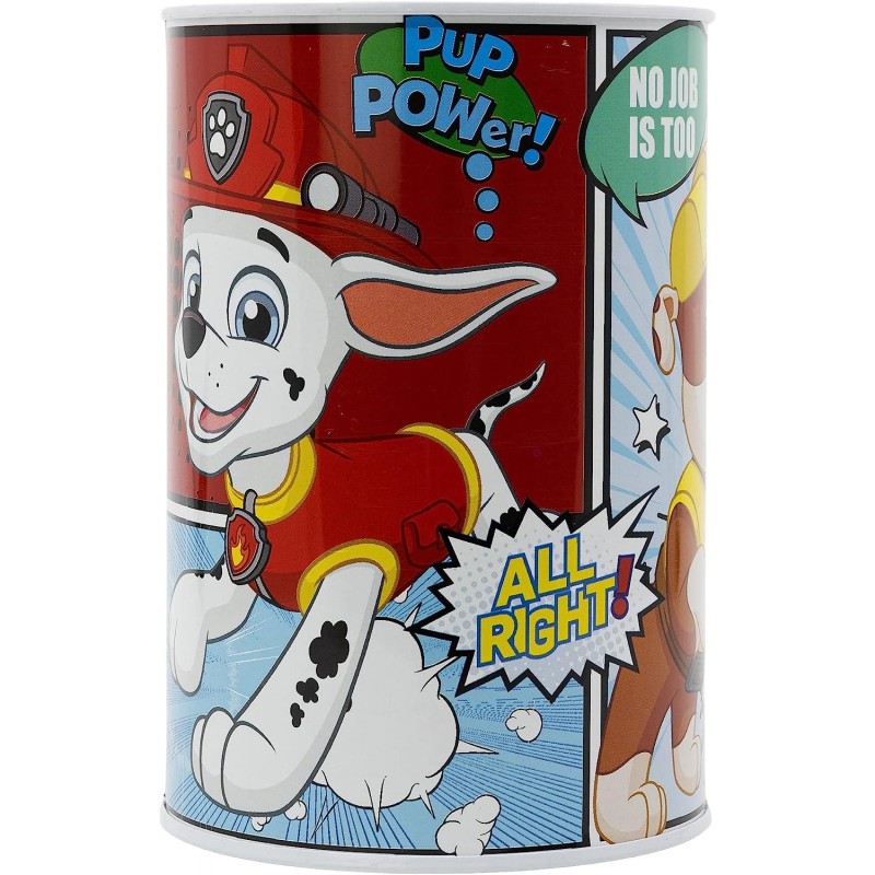 Mealheiro Infantil Metálico - Paw Patrol Comic