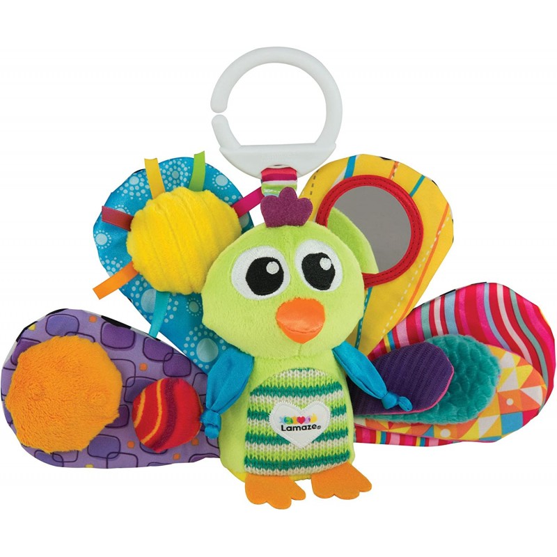 Peluche Lamaze Clip & Go - Jacques the Peacock