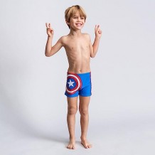 Boxer Banho Infantil - Marvel: Captain America