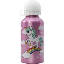 Garrafa Aluminio  400ML - Unicorn Rainbow