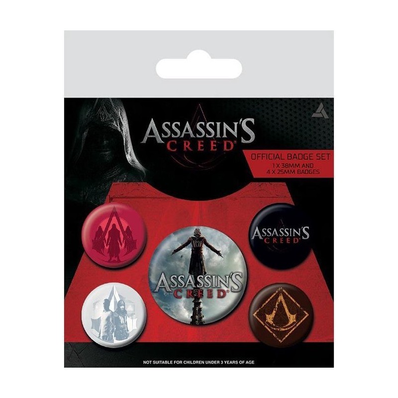 Conjunto 5 Pins - Assassin's Creed: Official Badge Set