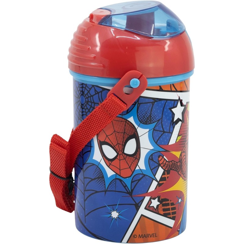 Garrafa Pop Up 450 ML - Spider-man Arachnid Grid