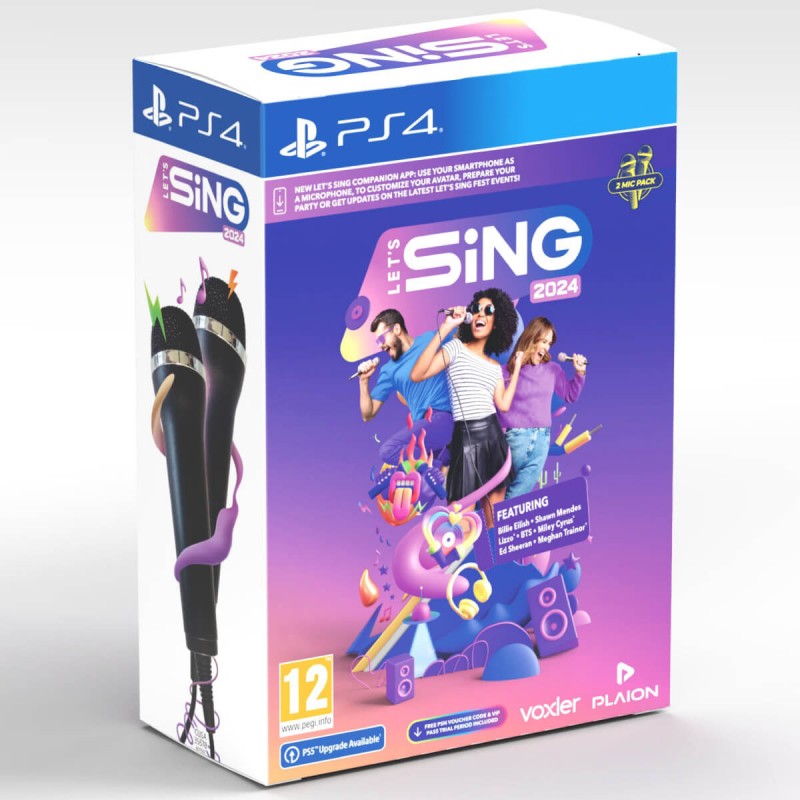 Let's Sing 2024 + 2 Microfones PS4