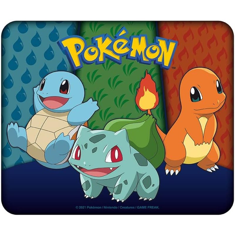 Tapete de Rato Flexível - Pokémon: Starters Kanto