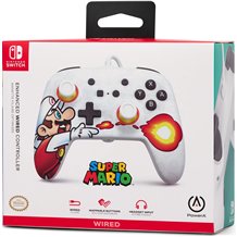 Comando PowerA Enhanced Wired Nintendo Switch - Fireball Mario