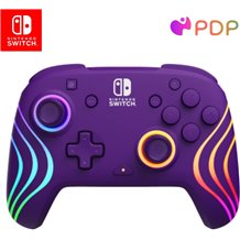 Comando PDP Nintendo Switch - Afterglow Wave Wireless (Purple)