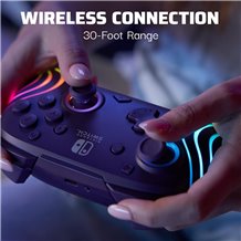 Comando PDP Nintendo Switch - Afterglow Wave Wireless (Purple)