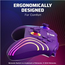 Comando PDP Nintendo Switch - Afterglow Wave Wireless (Purple)