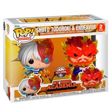 Funko Pop! 2-Pack Animation: My Hero Academia S9 - Shoto Todoroki & Endeavor (Special Edition) Vinyl Figure