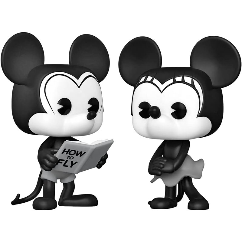 Funko Pop! 2-Pack: Disney - Plane Crazy Mickey & Minnie Mouse (Special Edition) Vinyl Figures