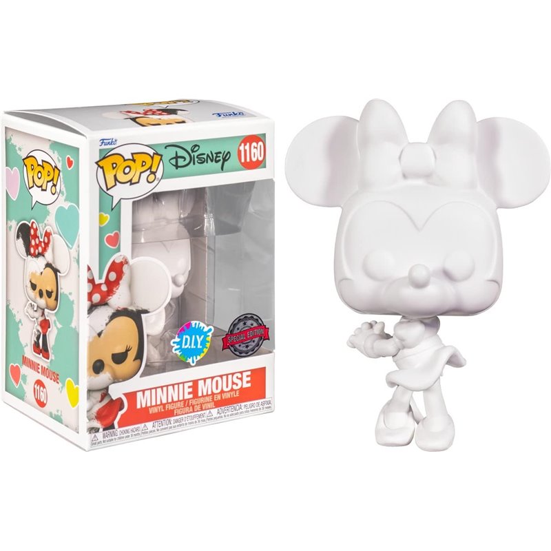 Funko Pop! Disney: Valentine Minnie Mouse (D.I.Y. White) (Special Edition) 1160 Vinyl Figure