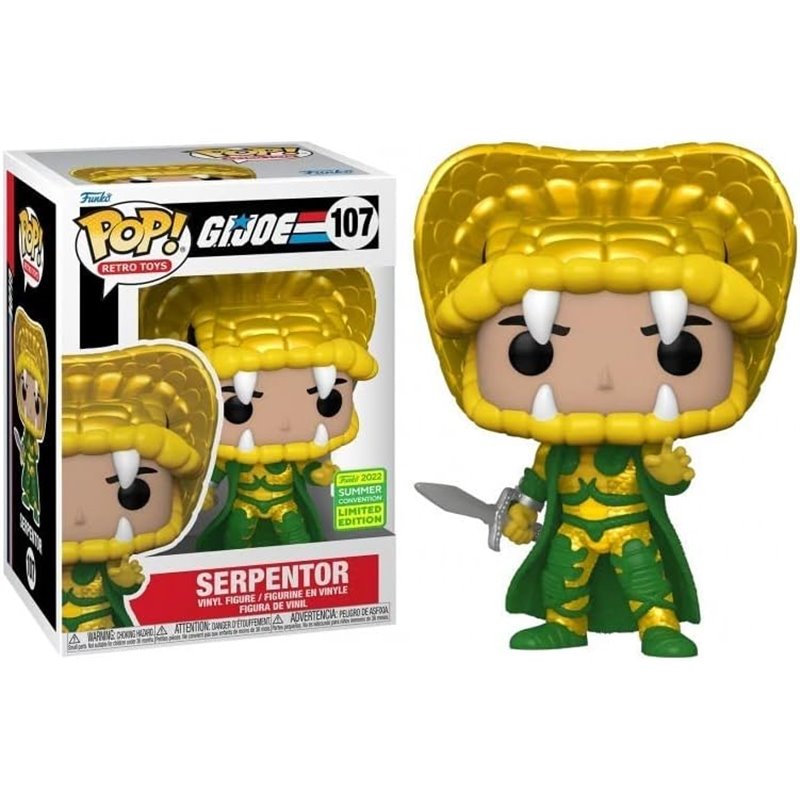 Funko Pop! Retro Toys: G.I. Joe - Serpentor (Convention Limited Edition) 107 Vinyl Figure