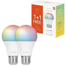 Lâmpada RGB+CCT Inteligente (Promo Pack) - Hombli Smart Bulb E27