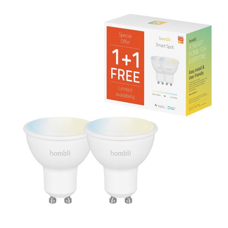 Foco CCT Inteligente (Promo Pack) - Hombli Smart Spot 4.5W