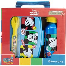 Conjunto Lancheira Infantil - Mickey Mouse (4 peças)