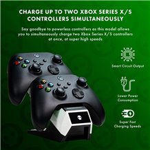 Estação Carregamento Comandos Xbox Series X|S - Numskull Fast Charge Twin Charging Dock