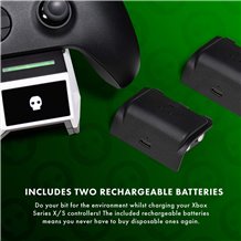 Estação Carregamento Comandos Xbox Series X|S - Numskull Fast Charge Twin Charging Dock