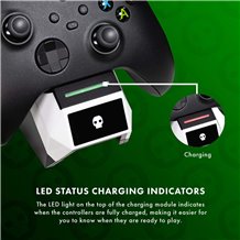 Estação Carregamento Comandos Xbox Series X|S - Numskull Fast Charge Twin Charging Dock