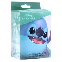 Escova de Cabelo Infantil Desembaraçadora - Disney: Stitch (Oval / Azul)