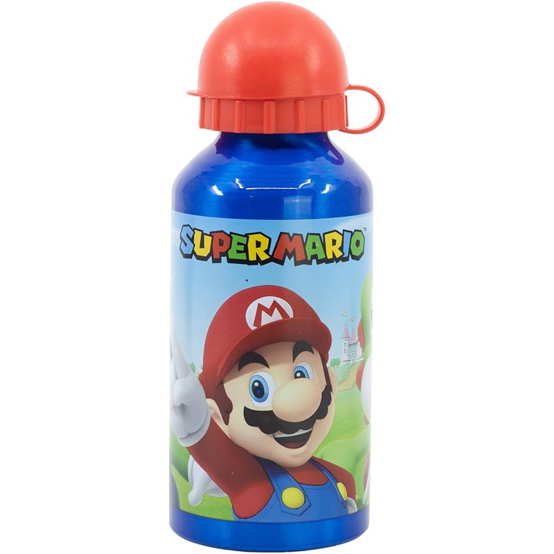 Garrafa Aluminio 400ML - Super Mario