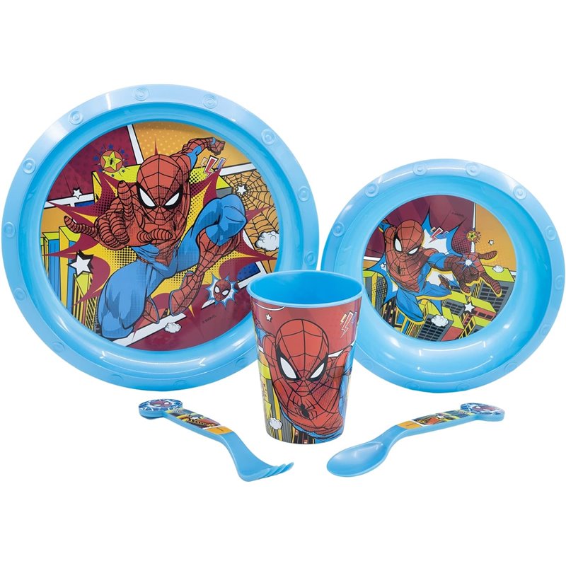 Conjunto Louça Infantil - Spiderman Arachnid Grid