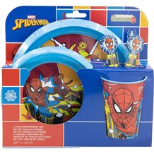 Conjunto Louça Infantil - Spiderman Arachnid Grid