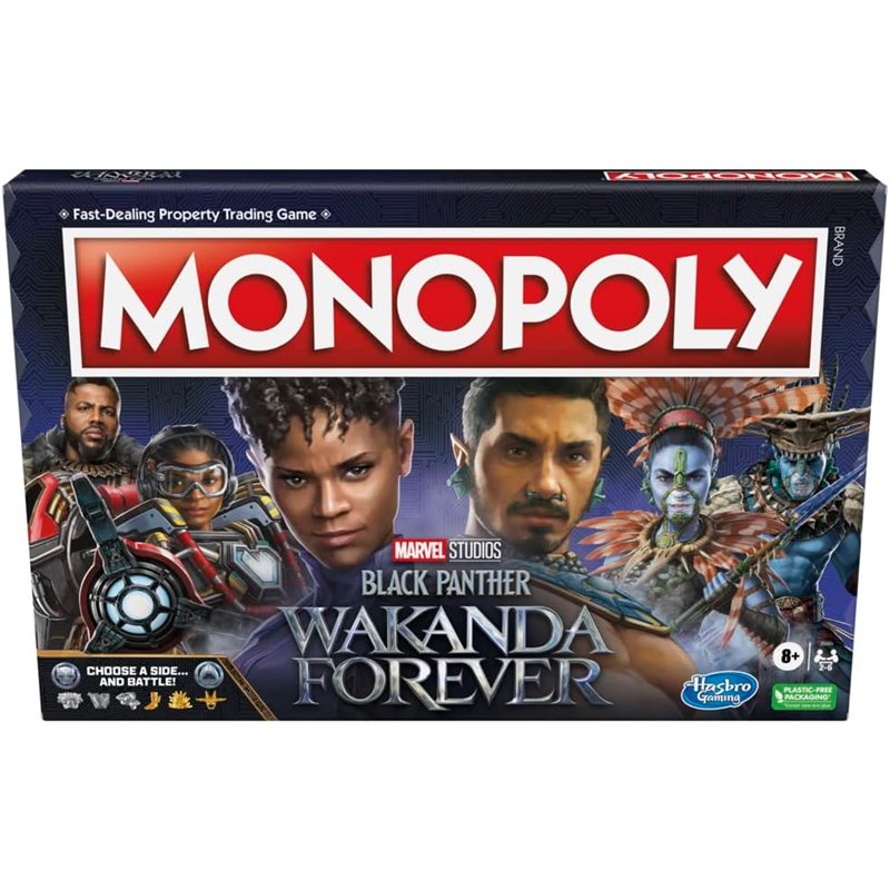 Jogo de Tabuleiro Monopoly: Marvel Studios - Black Panther Wakanda Forever Edition