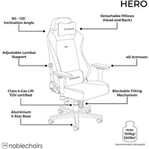 Cadeira Gaming noblechairs - HERO: PU Leather Black