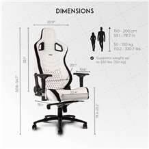 Cadeira Gaming noblechairs - EPIC: PU Leather White