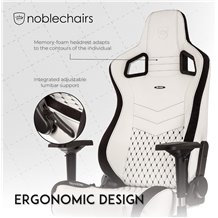 Cadeira Gaming noblechairs - EPIC: PU Leather White