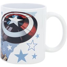 Caneca Cerâmica com Sublimação 325ml - Marvel Captain America