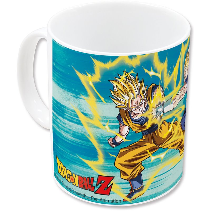 Caneca Cerâmica com Sublimação 325ml - Dragon Ball Z Goku vs Vegeta