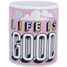 Caneca Cerâmica com Sublimação 325ml - Looney Tunes Life is Good