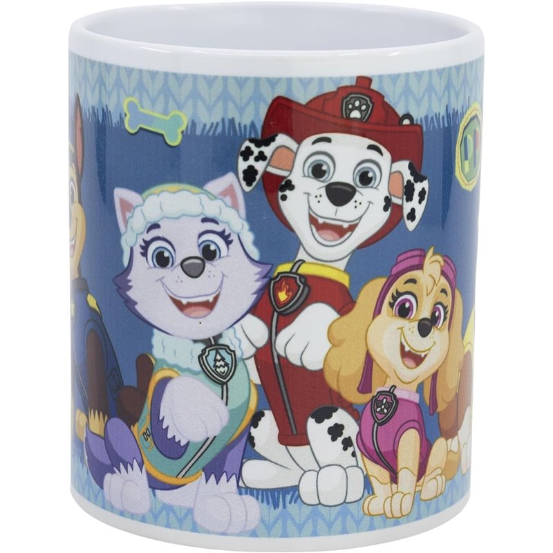 Caneca Cerâmica com Sublimação 325ml - Paw Patrol Patched Together